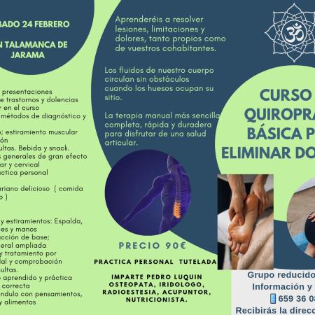 Curso de Quiropraxia básica para eliminar dolores Curso de Quiropraxia básica para eliminar dolores