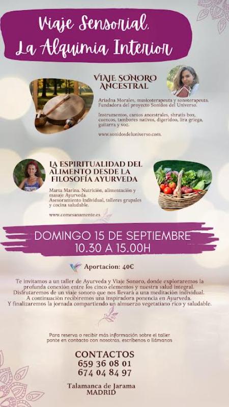 Viaje sensorial, la alquimia interior - septiembre 2024 Come Sana Mente