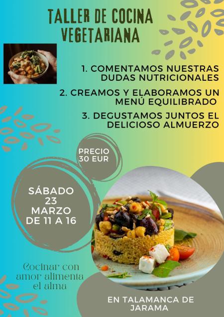 Taller de Cocina Vegetariana - marzo 2024 Come Sana Mente