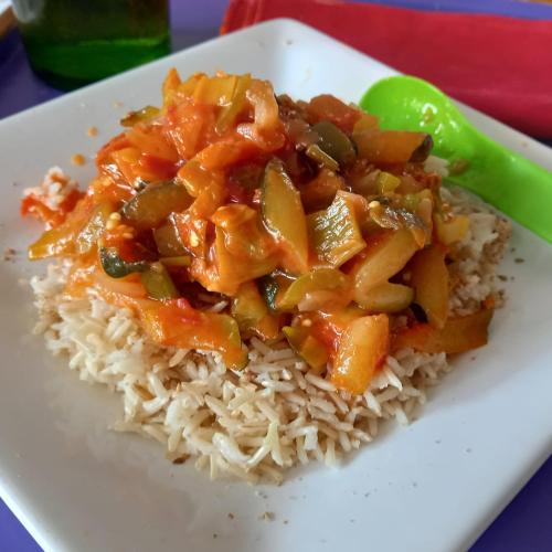 Arroz con verduras de temporada Arroz con verduras de temporada